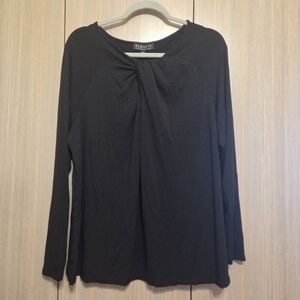 Eloquii Keyhole Long Sleeve Top